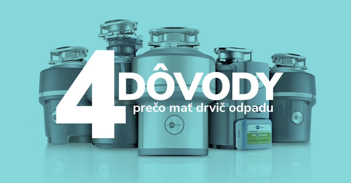 4 dôvody, pre ktoré už nikdy nebudete chcieť drez bez drviča odpadu