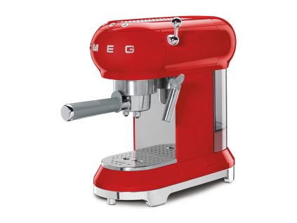 smeg pakovy espresso kavovar cervena ECF01PKEU