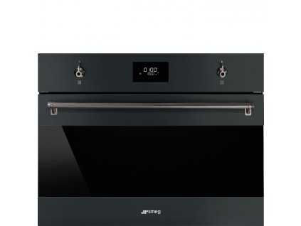 SMEG Classic kompaktná mikrovlnná rúra SO4301M0N čierna + 5 ročná záruka zdarma