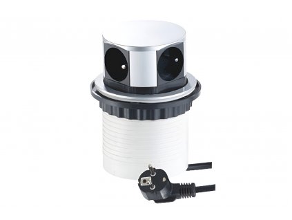 zabudova elektricka zasuvka design light tetra box nerez
