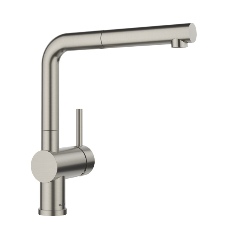 Kuchynská drezová batéria BLANCO Linus-S - so sprškou Farba: satin platinum