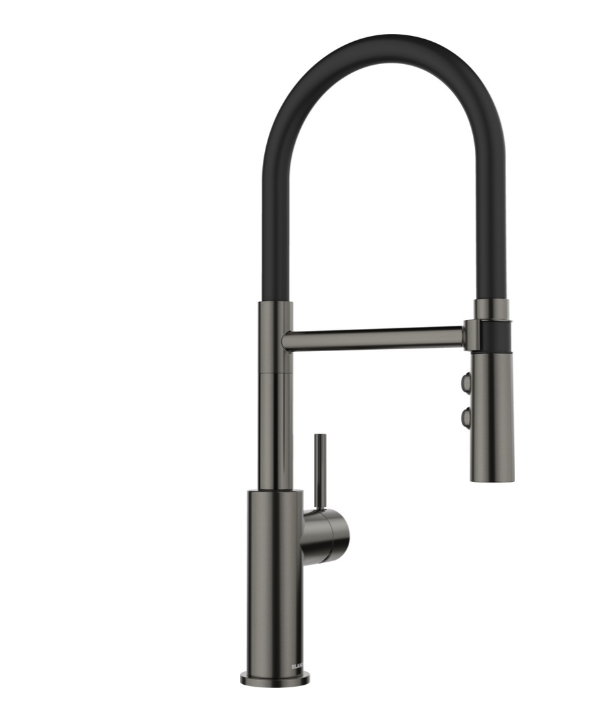 Kuchynská drezová batéria BLANCO Catris-S Flexo - so sprškou s prepínačom Farba: satin dark steel