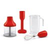smeg sada nastavcov pre tycovy mixer hbf01 cervena