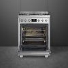 15852 2 smeg classic plynovy sporak c6gmx9 nerez 5 rocna zaruka zdarma