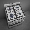 15852 5 smeg classic plynovy sporak c6gmx9 nerez 5 rocna zaruka zdarma