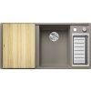 1 523469 kuchynsky drez blanco axia iii 6 s s excentrom pravy s drevenou doskou na krajanie a miskou tartufo