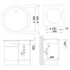 3 kuchynsky drez blanco rondo 45 technicky list