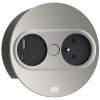 zabudovana elektricka zasuvka bachmann twist 2 USB nerez