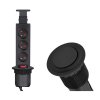 zabudovana elektricka zasuvka design light lift box cierna
